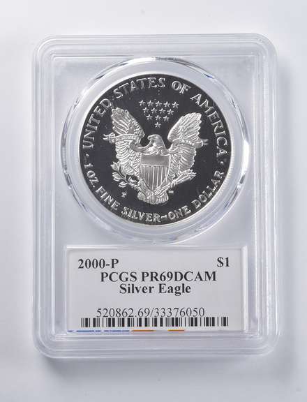 PR69 DCAM 2000-P American Silver Eagle Signed Moy PCGS