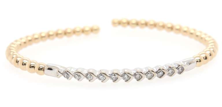 Sonia Bitton Galerie De Bijoux 0.45ctw Diamond Cuff Bracelet in 14K