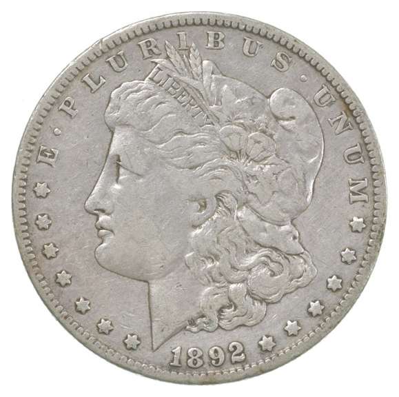 1892-O Morgan Silver Dollar