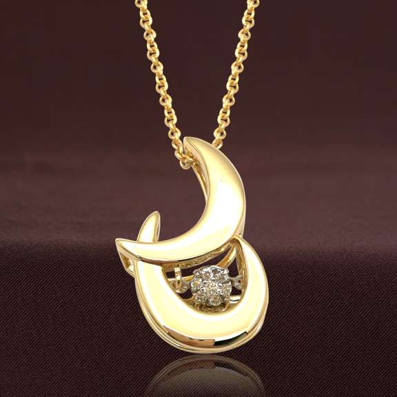 Beautiful 14kt solid yellow gold with 0.067ct Diamond