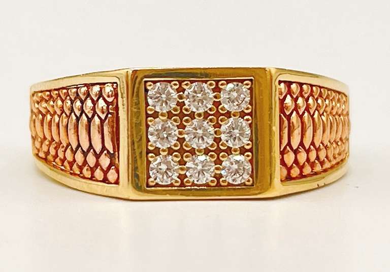 14kt Solid Yellow & Rose Gold Men's Ring