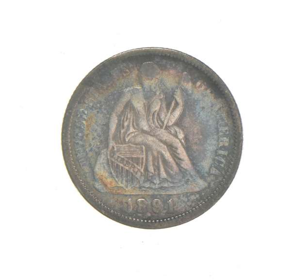 1891 Seated Liberty Dime