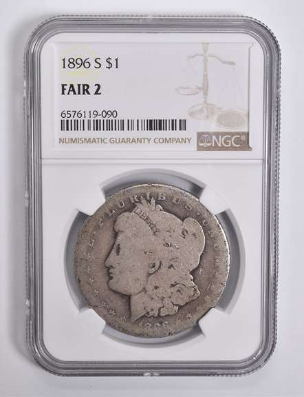 FAIR 2 1896-S Morgan Silver Dollar NGC Lowball Low Ball