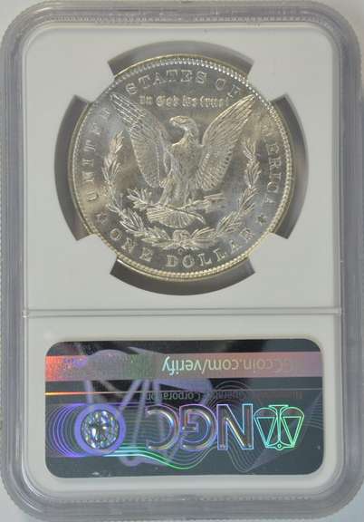 Blazing-white Gem BU 1904-O Morgan Silver Dollar. NGC MS65