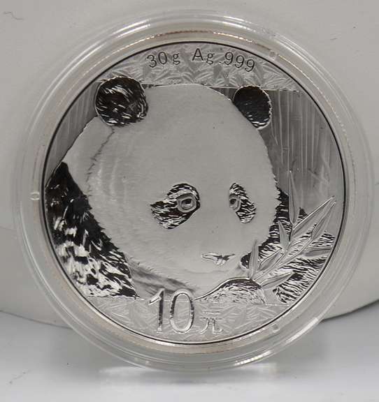 2018 10 Yuan China 30 Grams Silver Panda in Mint Plastic