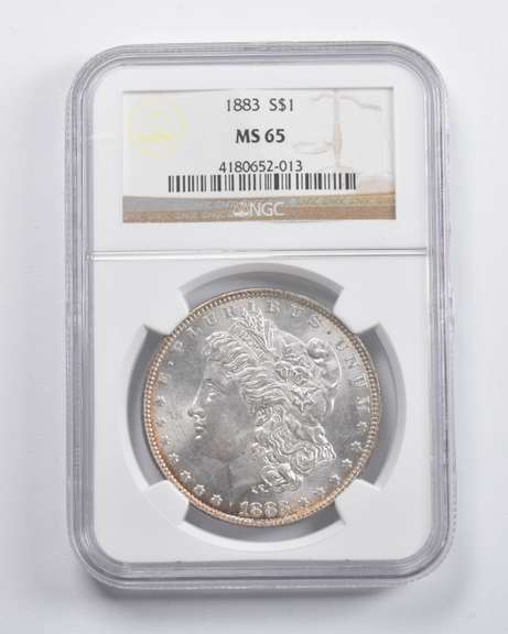 MS65 1883 Morgan Silver Dollar NGC