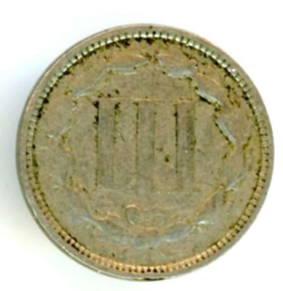 1875 Three Cent Nickel