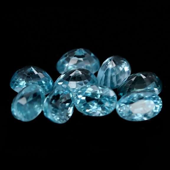 Excellent 9.25ct Swiss blue Zircon set