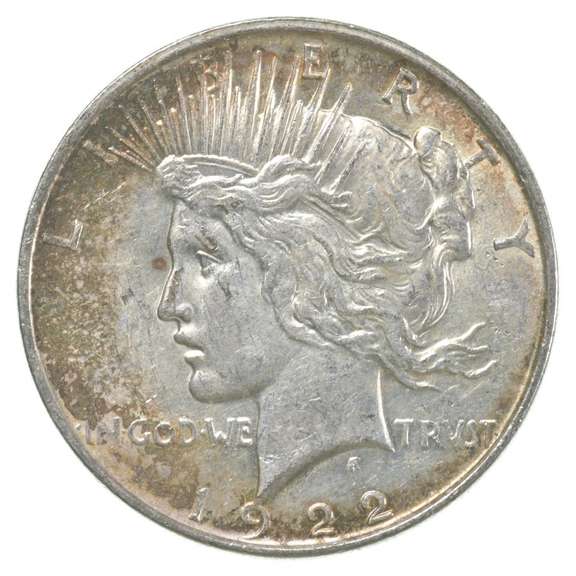 1922-D Peace Silver Dollar - Great Color/Tone