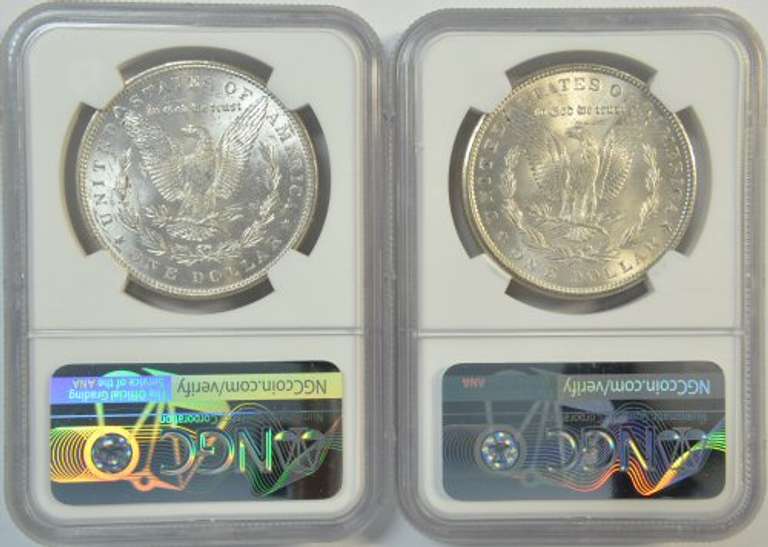 Better near Gem BU 1888 & 1900 'P' Mint Morgans. NGC MS64's