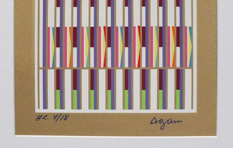 Original rare limited edition Agam. Hand signed by the artist