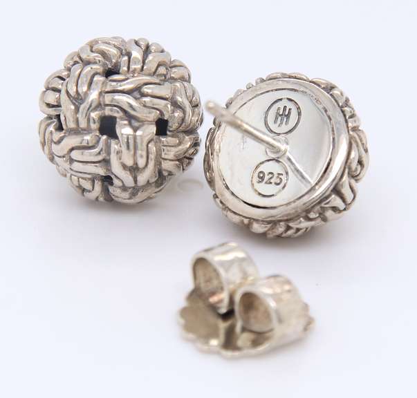 John Hardy Sterling Silver Classic Chain Stud Earrings