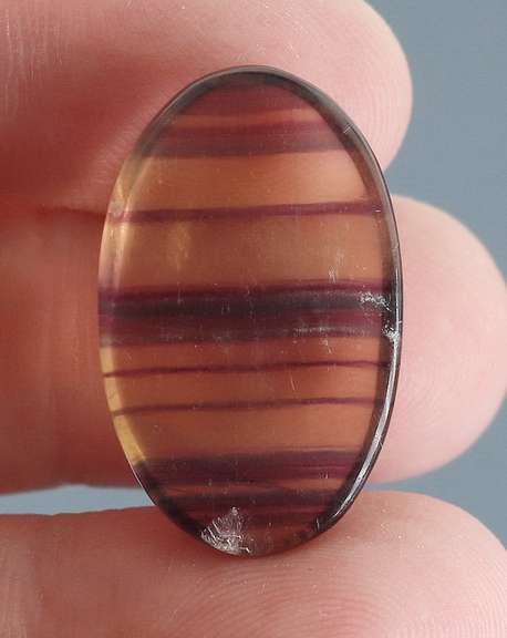 Collectors 25.05ct untreated banded Fluorite