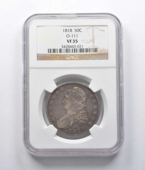 VF35 1818 Capped Bust Half Dollar O-111 NGC