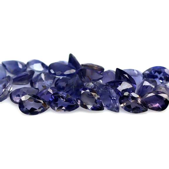 Gorgeous 9.17ct high luster blue violet Iolite set