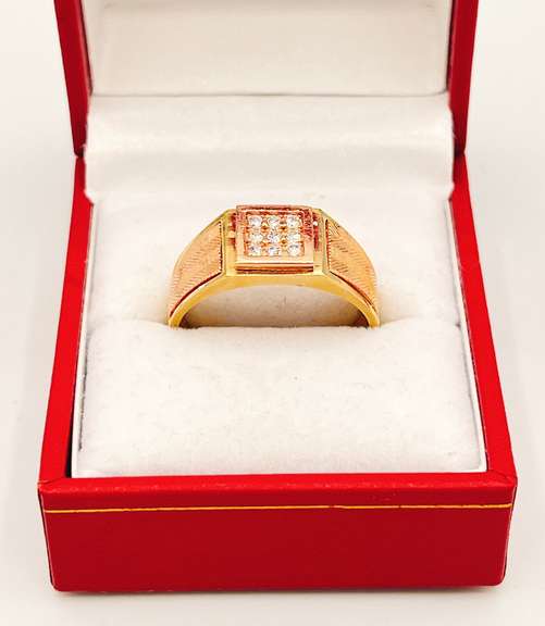 14kt Solid Yellow & Rose Gold Men's Ring