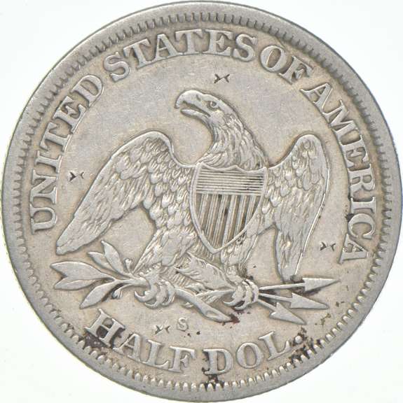 1864-S Seated Liberty Half Dollar