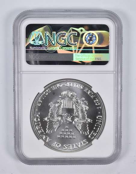 MS70 1992 American Silver Eagle NGC