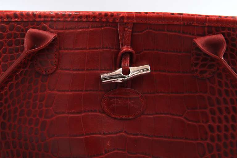Longchamp Red Leather Purse