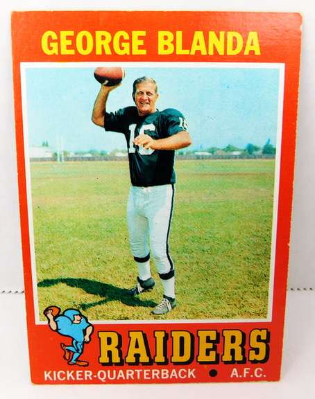 George Blanda 1971 Topps Football Card