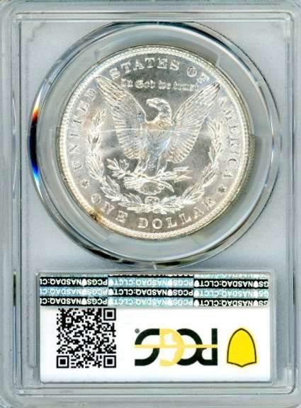1886 Morgan Silver Dollar in PCGS MS65