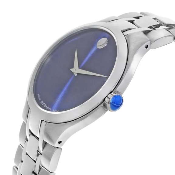 Movado Swiss Blue Dial, New In Box.