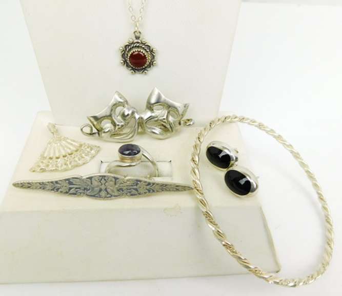 Estate Lot of Sterling Silver Jewelry