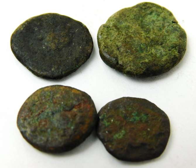 4 Roman Empire Crusader Coins