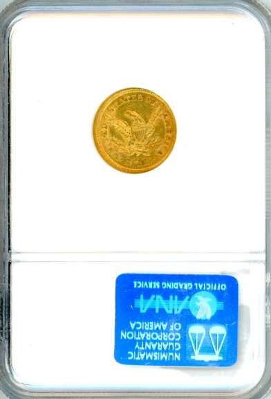 1853 $2½ Liberty Gold Piece in NGC AU55