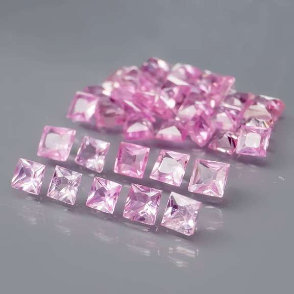 Rare heated only 2.68ct pink Sapphire set