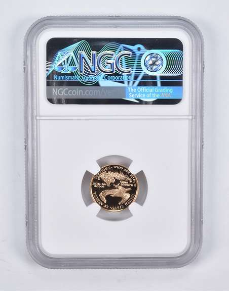 PF70 UCAM 1999-W $5 American Gold Eagle 1/10 Oz. .999 Fine Gold NGC