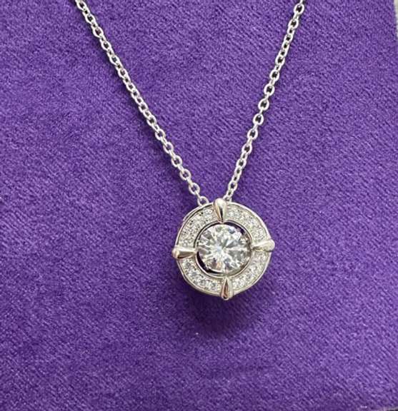 Platinum over 925 non tarnish Sterling silver daily wear Pendant