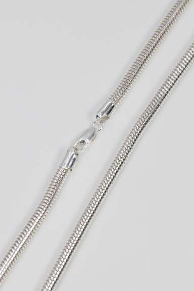 Sterling Silver Flexible Round Snake Chain 5mm 925 Italy New Necklace 22"