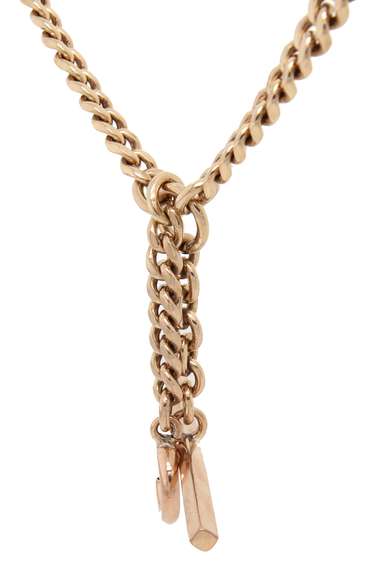 Vintage Polished Pocket Watch Fob Chain in 14K