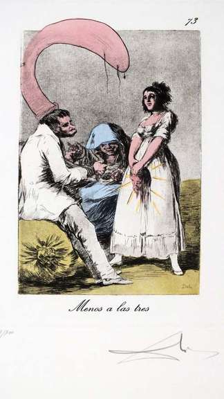 Original hand signed Dali from Goya series