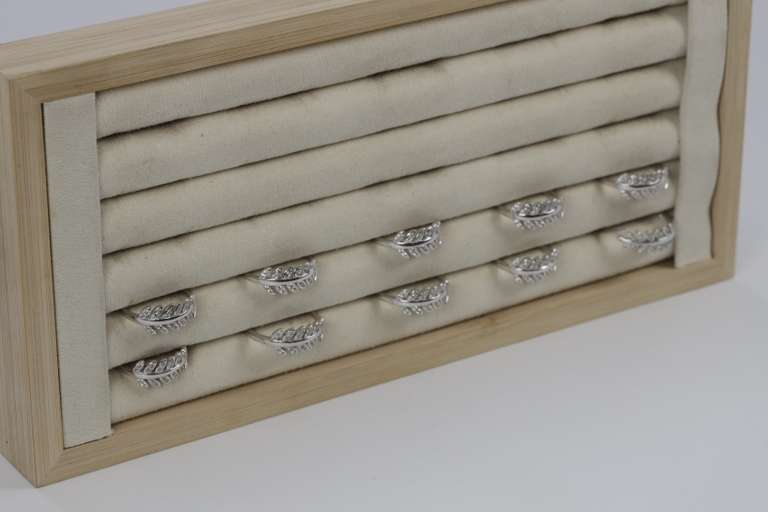 Sterling Silver .925 Branch Leaf Ring Lot of 10 Various Sizes