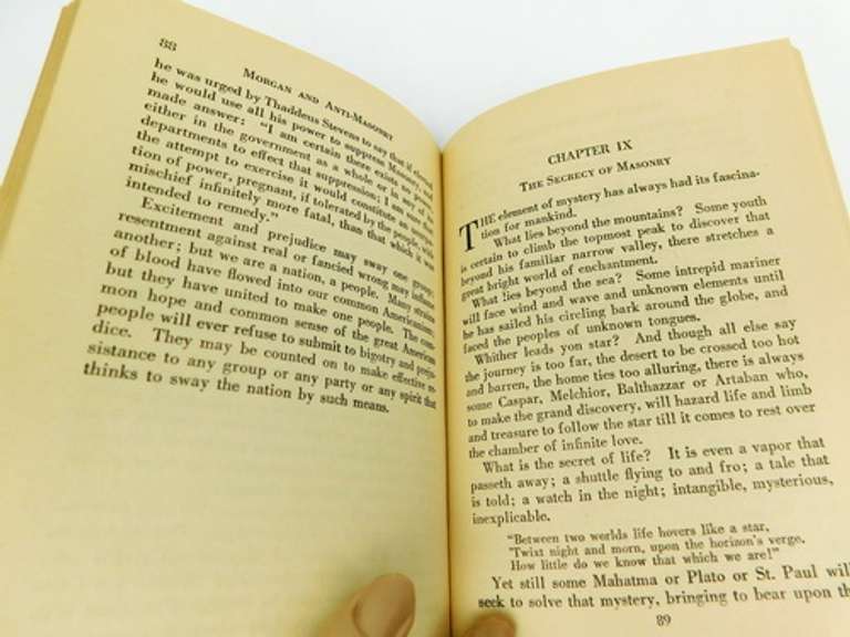 1924 Masonic Book - The Morgan Affair & Anti Masonry