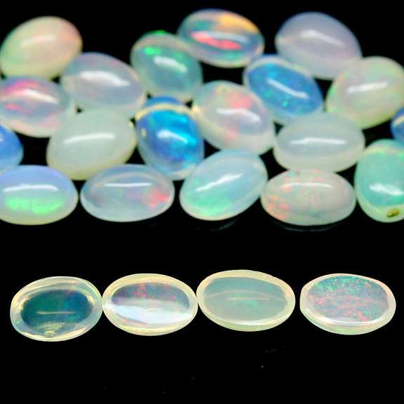 Smoldering 7.62ct unheated Jelly Opal set