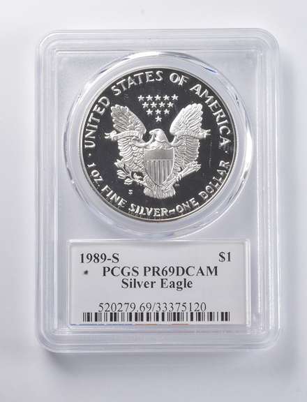 PR69 DCAM 1989-S American Silver Eagle Signed Moy PCGS