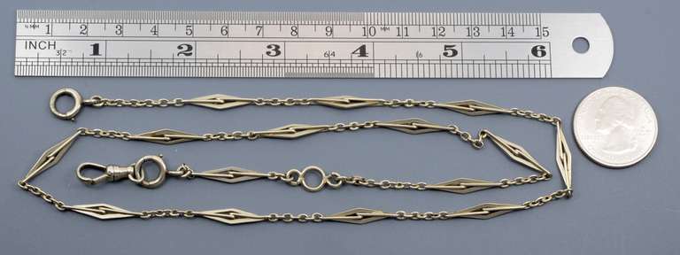 Proper 14K WG 24.5 Inch Pocket Watch Chain