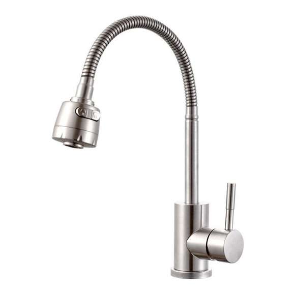 304 Stainless Steel Kitchen Faucet 360 Degree Rotation