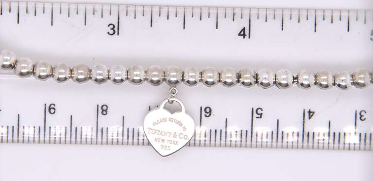 Tiffany & Co Bead Return to Tiffany Heart Shaped Charm Bracelet