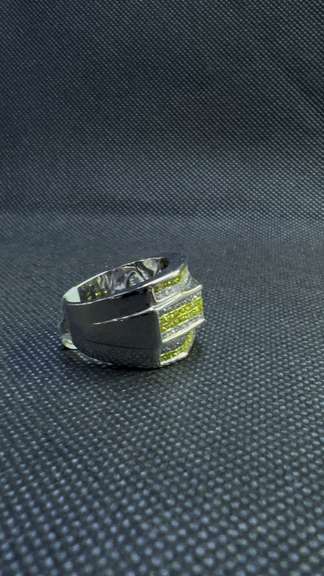 MEN'S GEOMETRIC 3 CT REGULAR AND FANCY YELLOW DIAMONDS RING