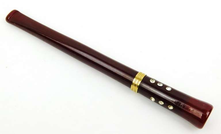 Vintage Bakelite Rhinestone Cigarette/Cigar Holder