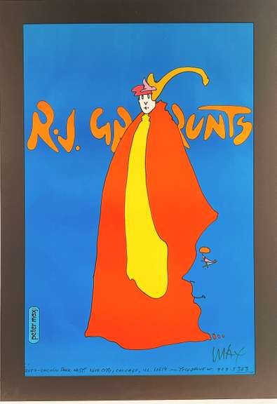 Peter Max hand signed offset lithograph, limited edition