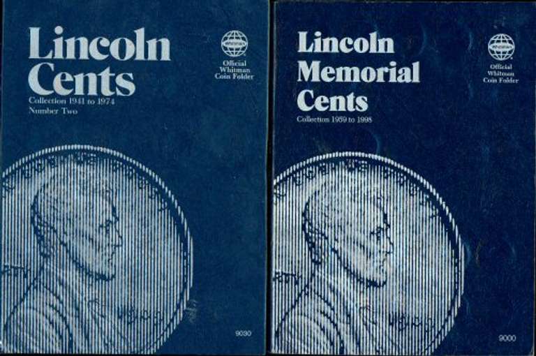 Set of Lincoln Wheat Cents 1941-1998-S in Albums