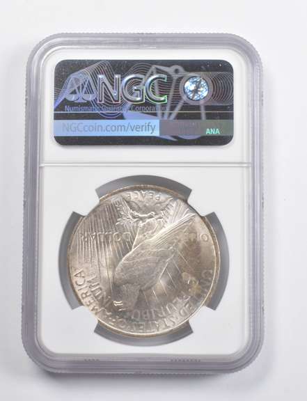 MS64 1924 Peace Silver Dollar NGC - Insane Color