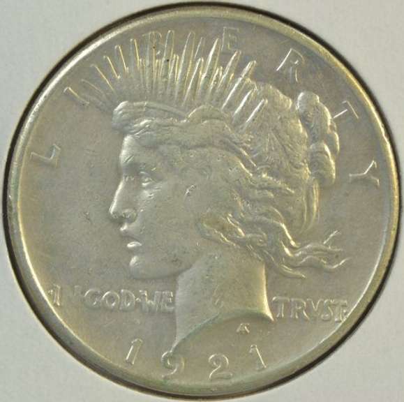 Very nice and scarce 1921 Peace Silver Dollar. Key date