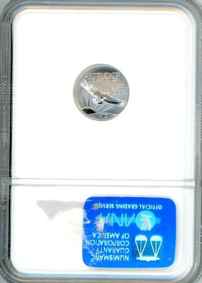 2001 $10 Platinum Eagle in NGC MS70