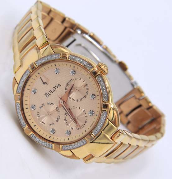 Bulova Diamond Rose Gold Watch